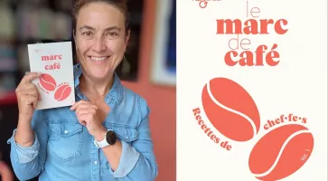 Cuisiner le marc de café avec le livre recettes de chefs.fe.s