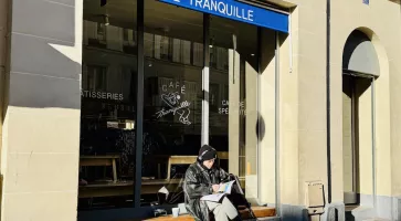 Coffee Shop Paris 10e : Café Tranquille, le bleu paisible d'entre deux gares 
