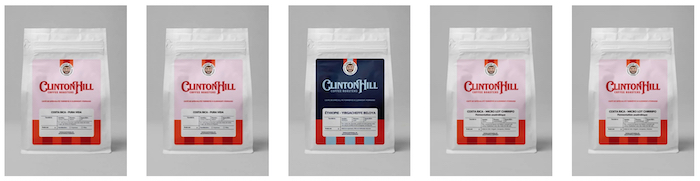 Quelle est la gamme de cafés proposée par Clinton Hill ?