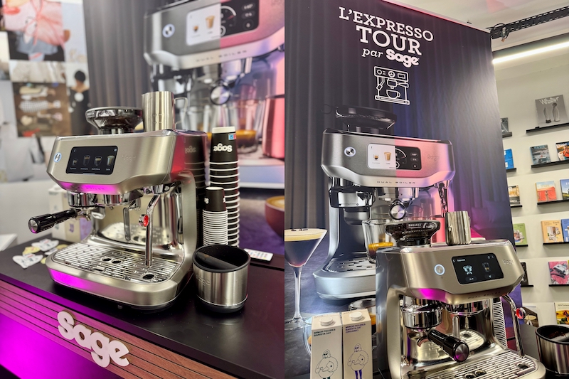 La nouvelle Oracle Dual Boiler de Sage en Expresso Tour dans les coffee shops