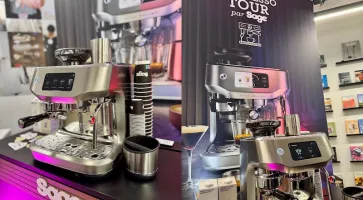 La nouvelle Oracle Dual Boiler de Sage en Expresso Tour dans les coffee shops