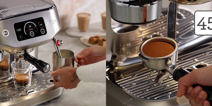 Un café et un moussage avec ou sans assistance