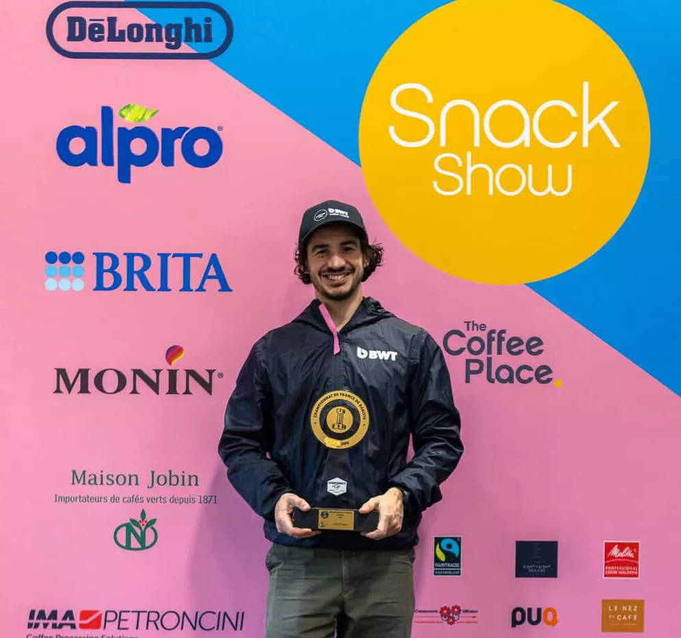 Champion de France Barista 2026 : Brice Robin heureux à triple titre