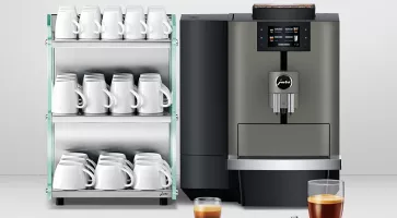 Jura X4 Dark Inox : jusqu'à 100 tasses de café servies chaque jour